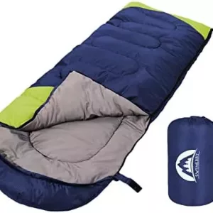 3-Season Sleeping Bag (Summer, Spring, Fall) Camp Hike Trail Adventure Gear