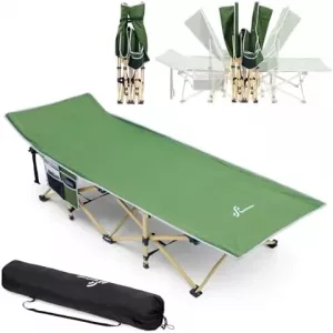 Extra Wide Portable Camping Cot Camp Hike Trail Adventure Gear