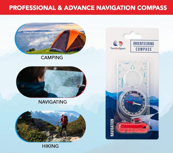 Professional Orienteering Compass Camp Hike Trail Adventure Gear