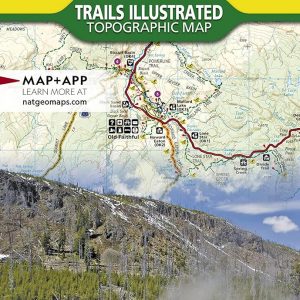 Yellowstone National Park Map Camp Hike Trail Adventure Gear