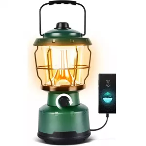 Battery Power Rechargeable Lantern 2500LM Camp Hike Trail Adventure Gear