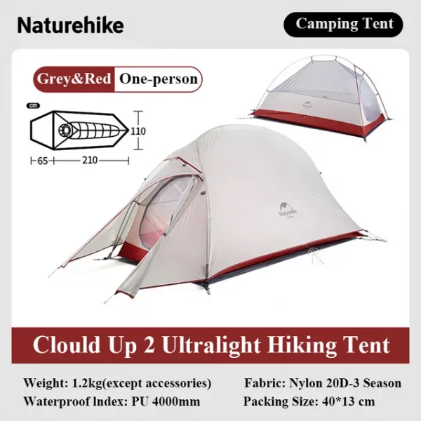 Cloud Up 2 Ultralight Hiking Tent Camp Hike Trail Adventure Gear