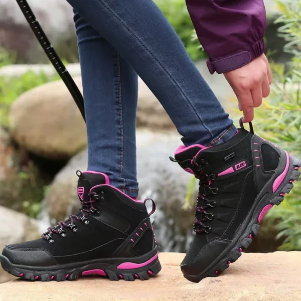 Waterproof Women’s High Top Hiking Boots Camp Hike Trail Adventure Gear