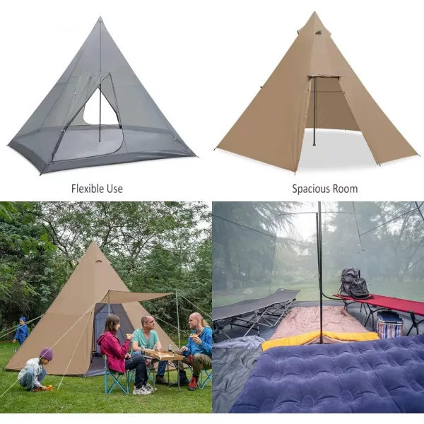 Family 8 Person Tipi Tent 4