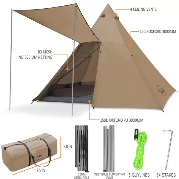 Family 8 Person Tipi Tent 6